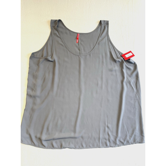 SPANX Tops - Spanx Semi Sheer Perfect Length Tank Top Womens 3x Smokey Olive Chiffon NWT